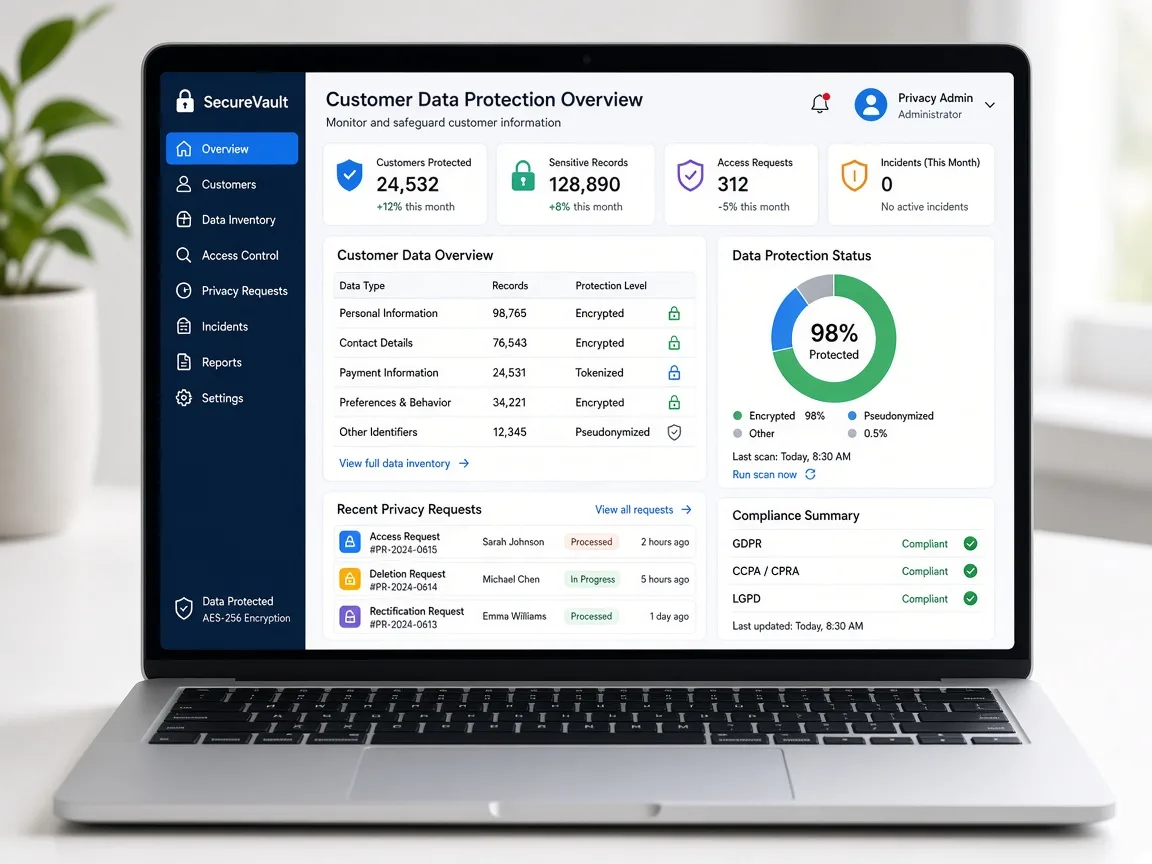 Customer data handling for digital marketing