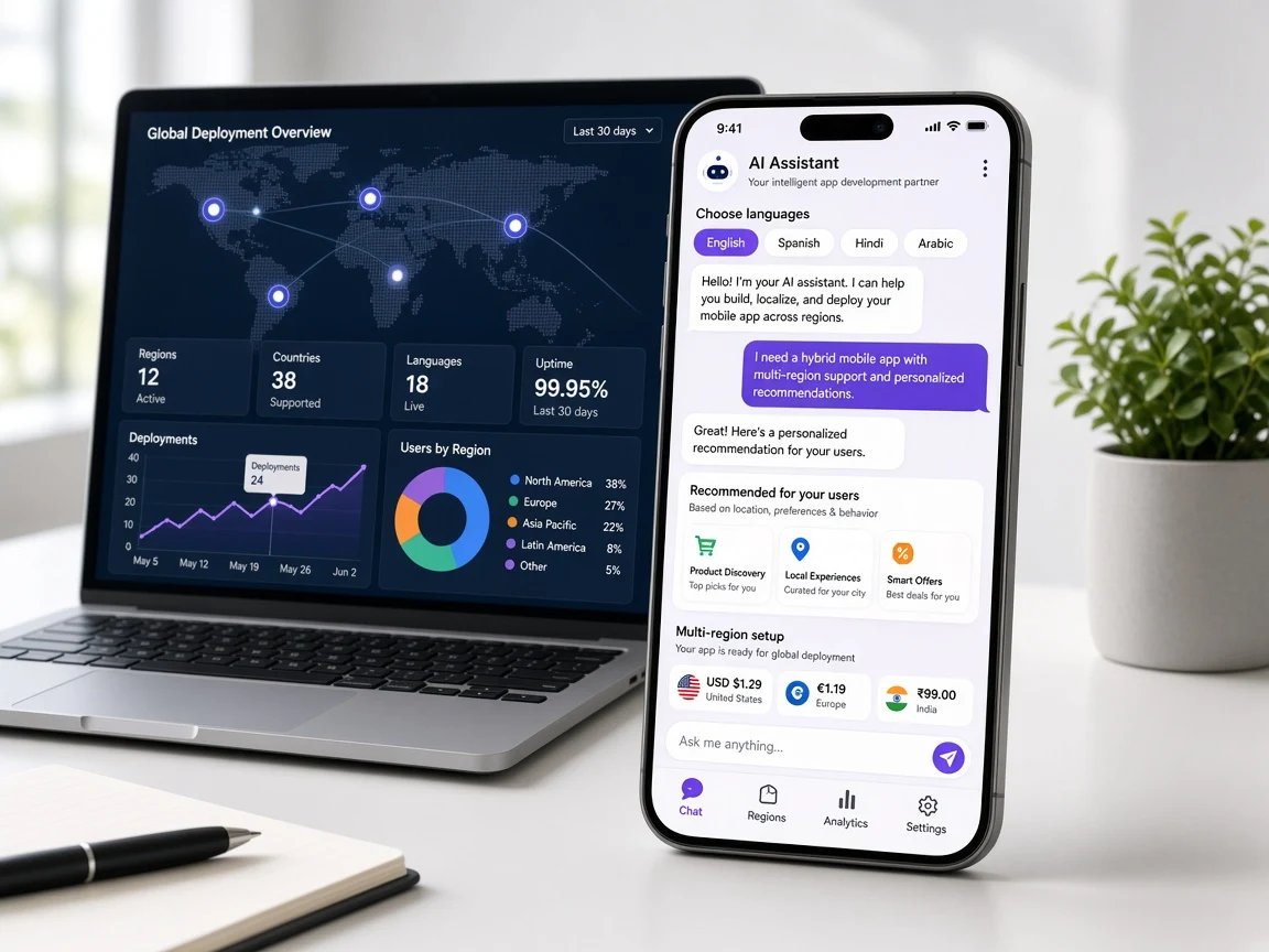 AI features and multi region hybrid app development