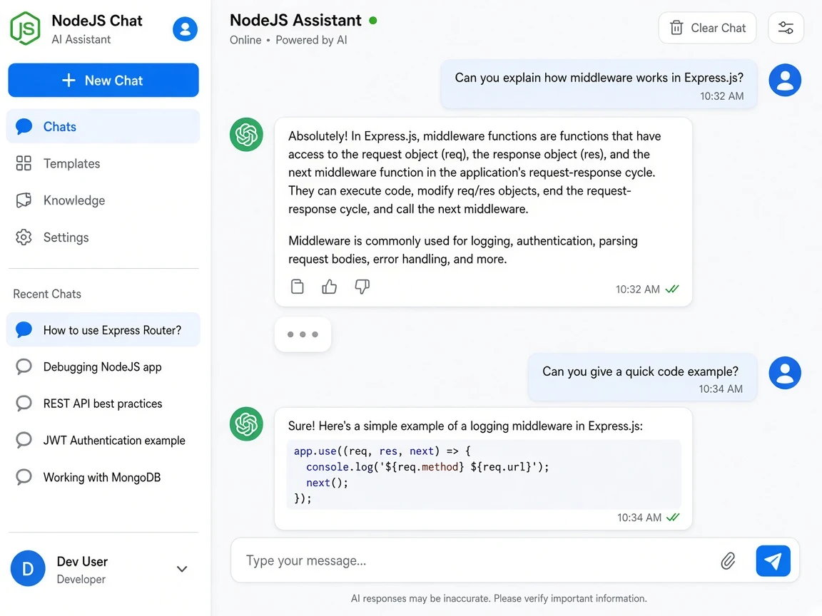 AI features and multi region NodeJS applications