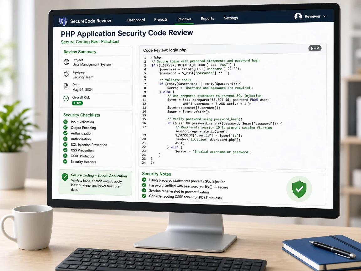 Application Security for PHP development