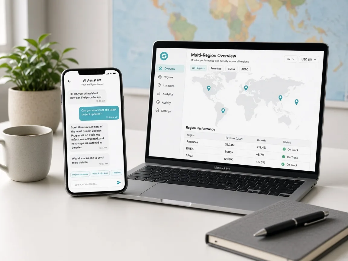 AI features and multi region React Native app development
