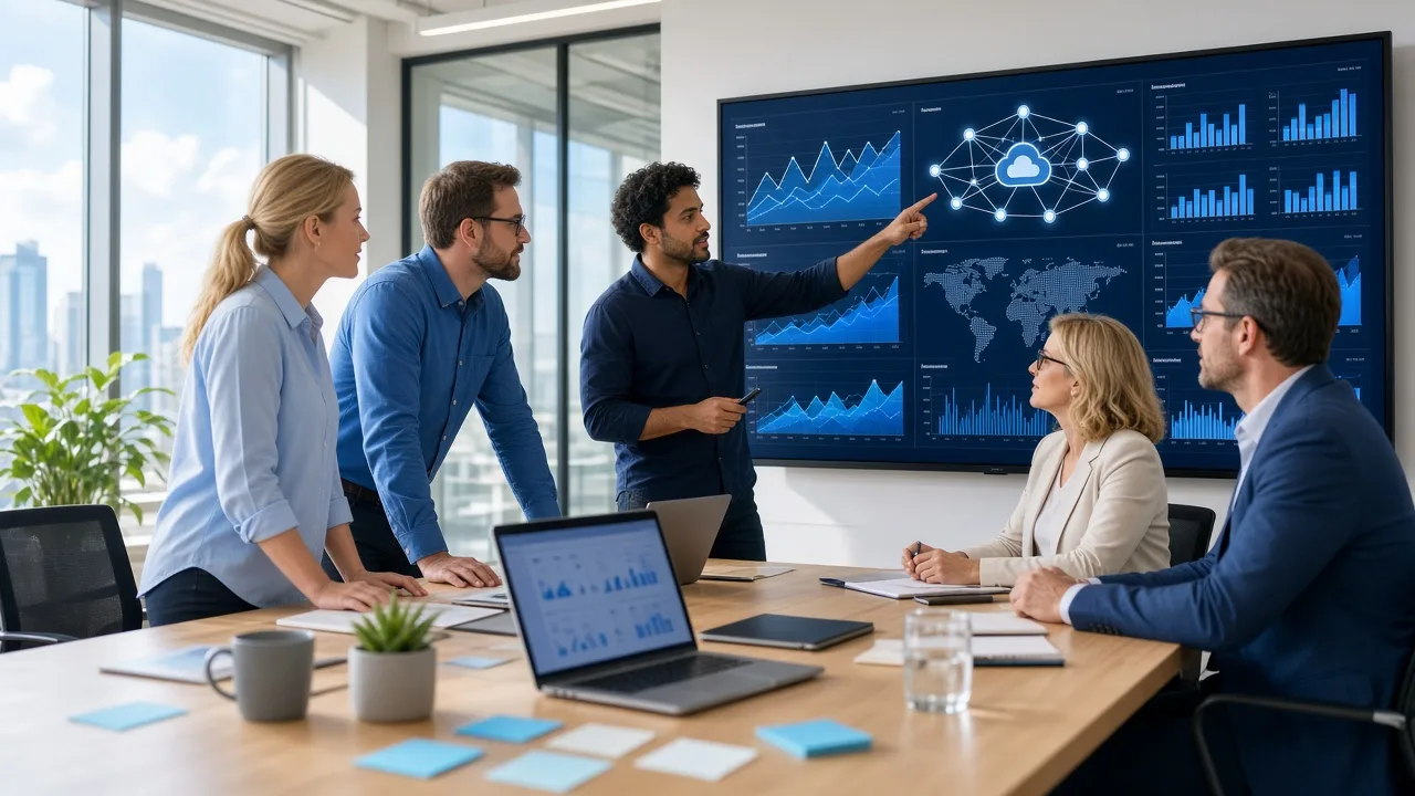 Abhineh Infotech DevOps engineers collaborating with USA businesses