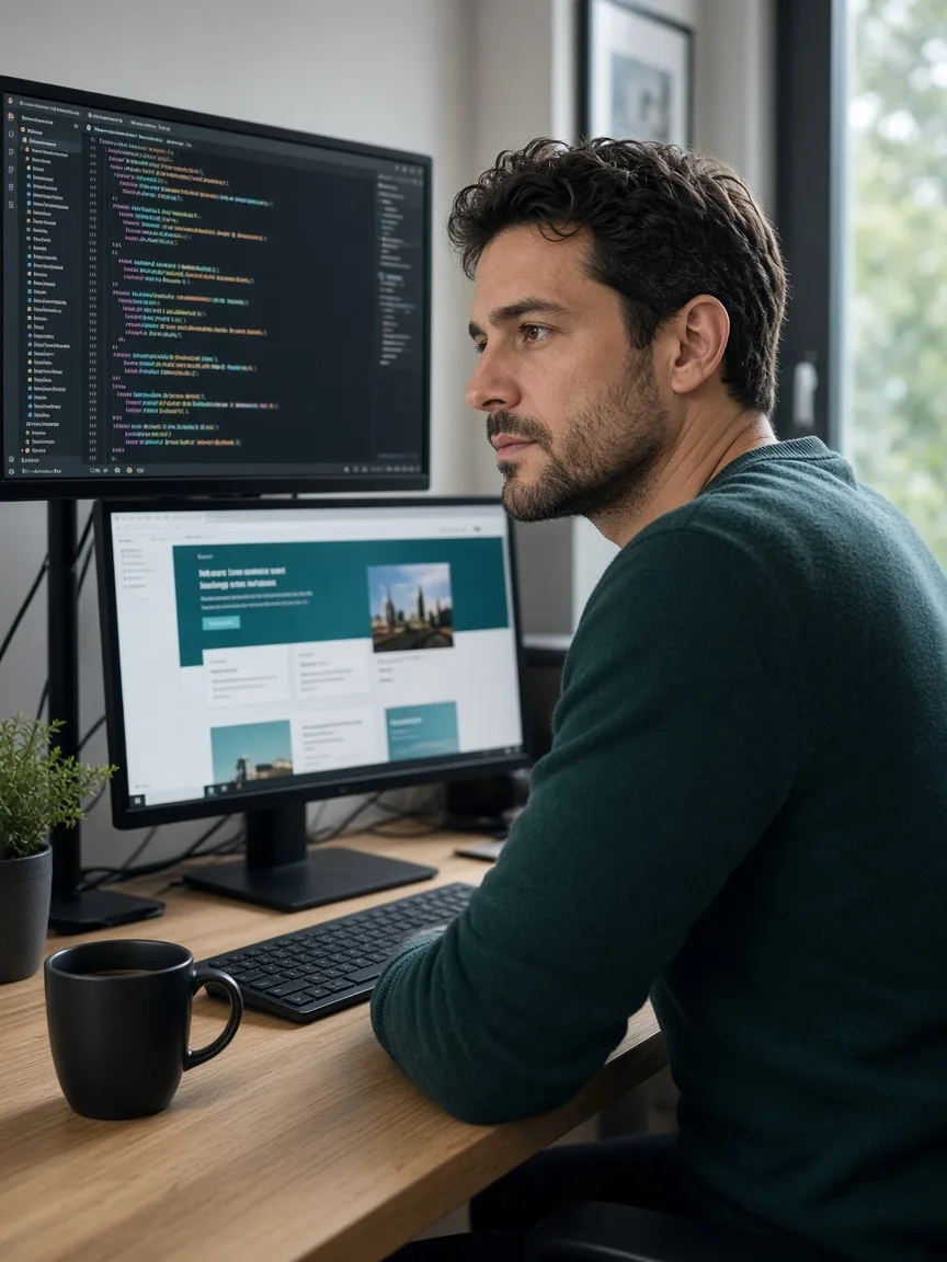 Dedicated web developer working with USA product team
