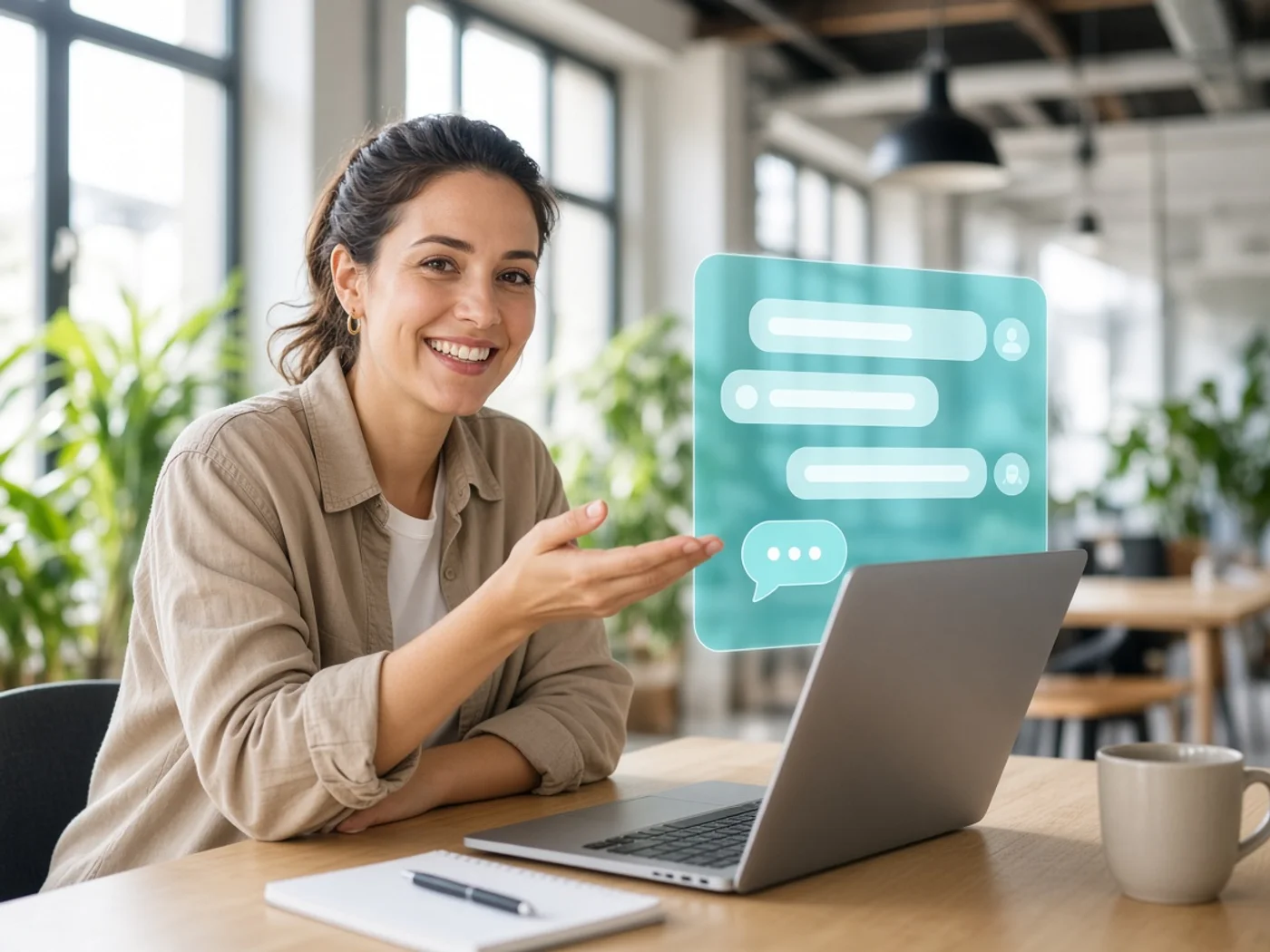 AI chatbot planning session with development specialists