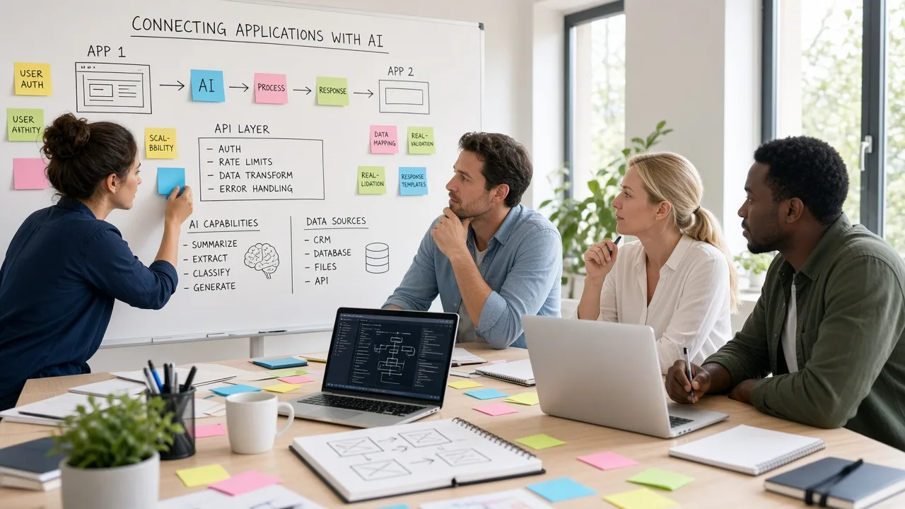 AI integration planning session with specialists