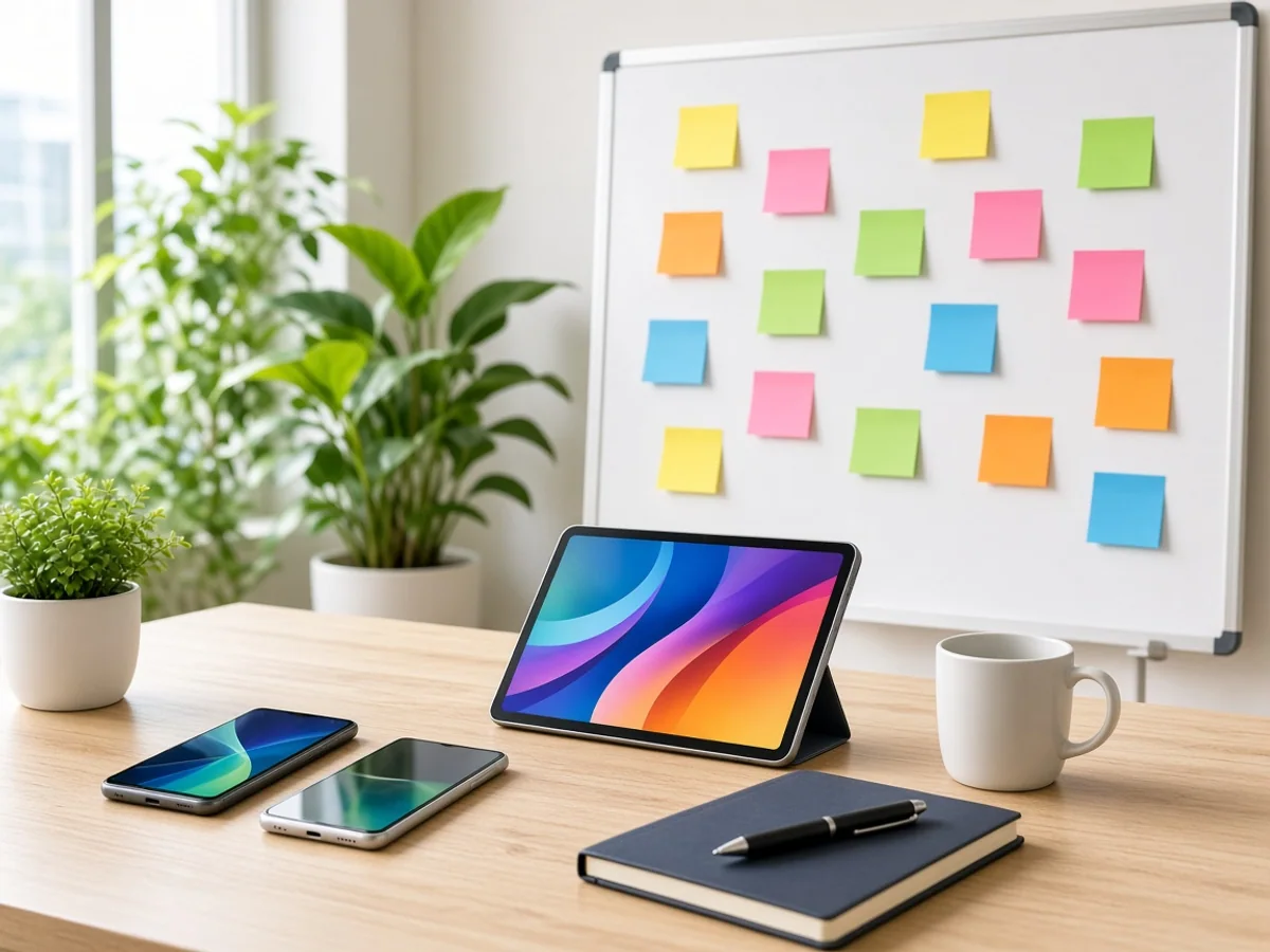 Android app planning session with development specialists