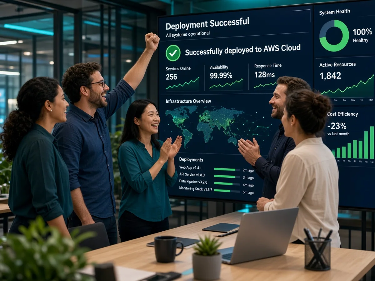 AWS cloud project planning session with infrastructure experts