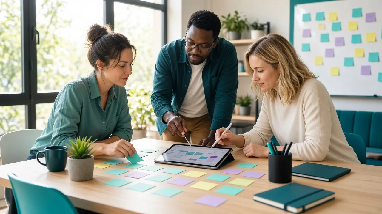 Blockchain planning session with specialists