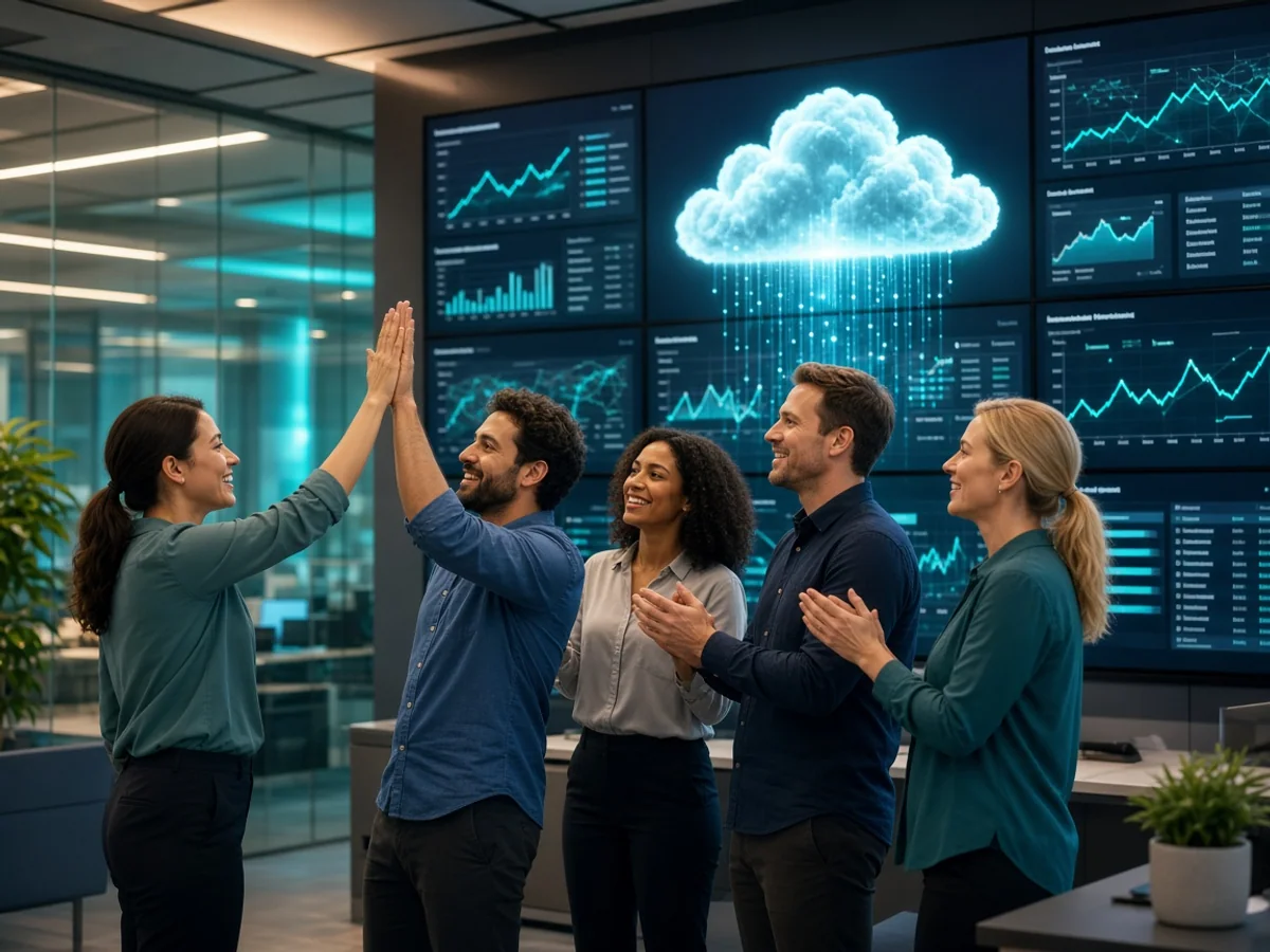 Cloud migration planning session with infrastructure experts