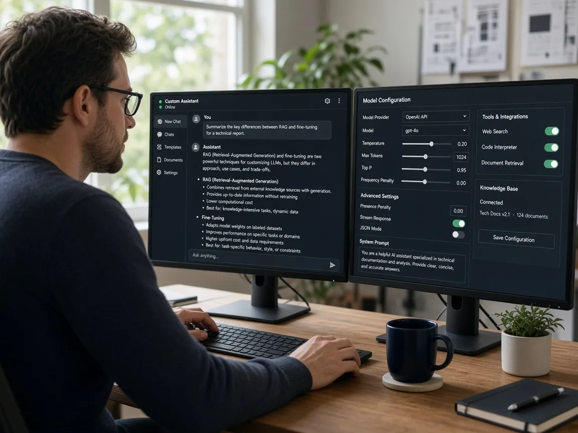 Custom LLM application development for intelligent AI products