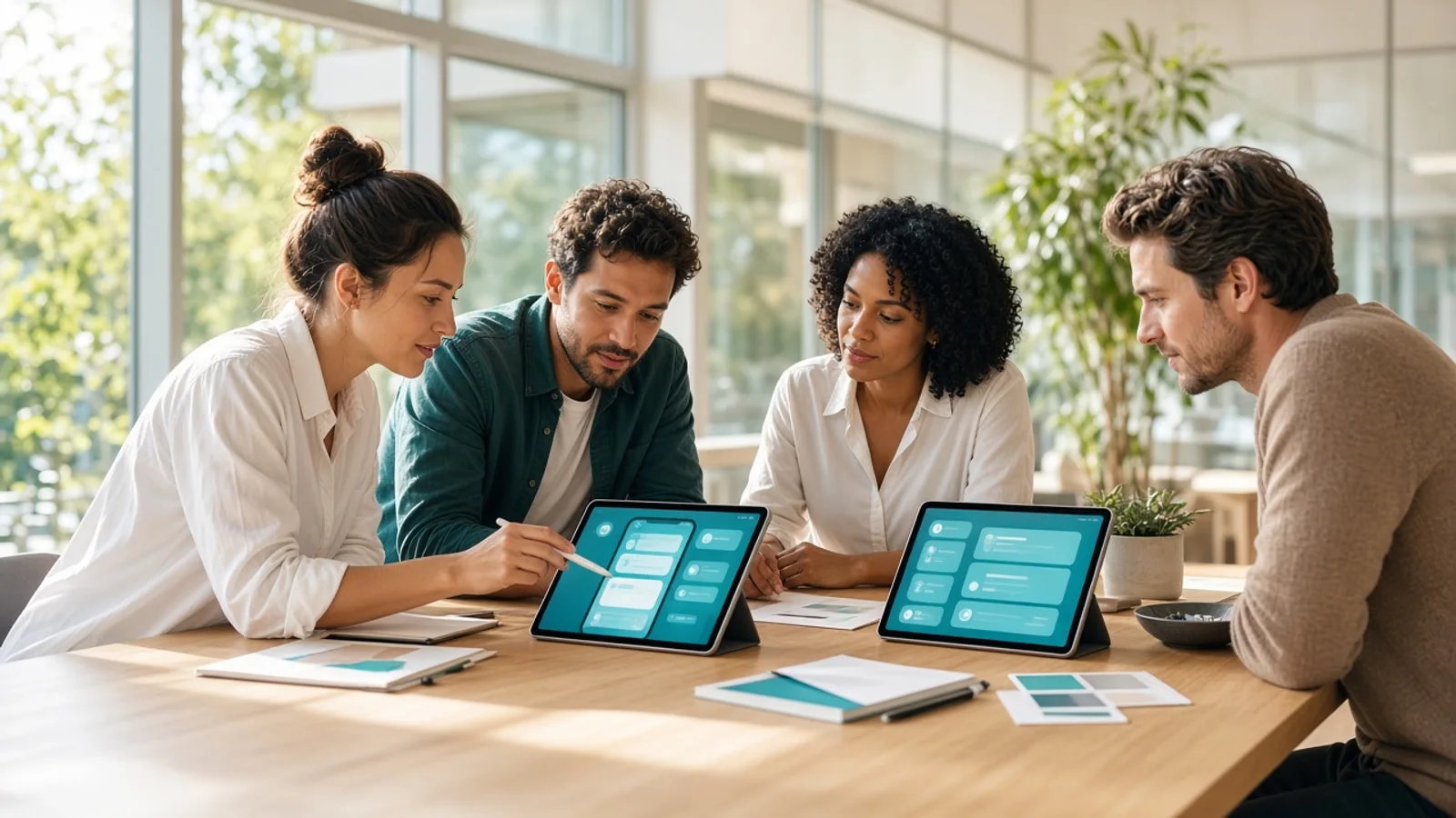 Mobile app design consultation with UI UX specialists