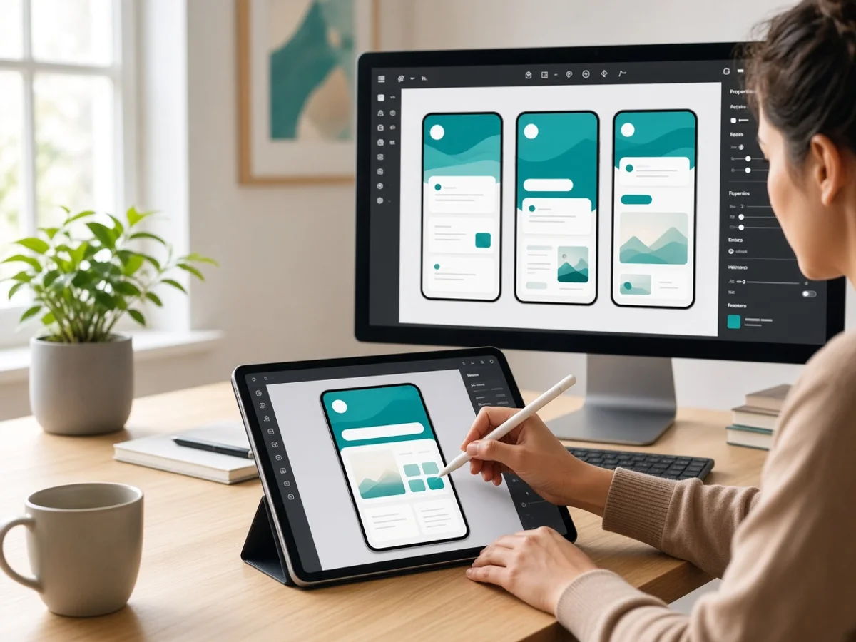 Mobile UI UX design for intuitive app navigation and interfaces