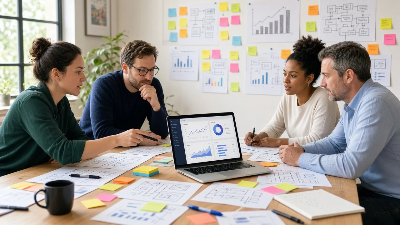 Power BI development planning session with specialists