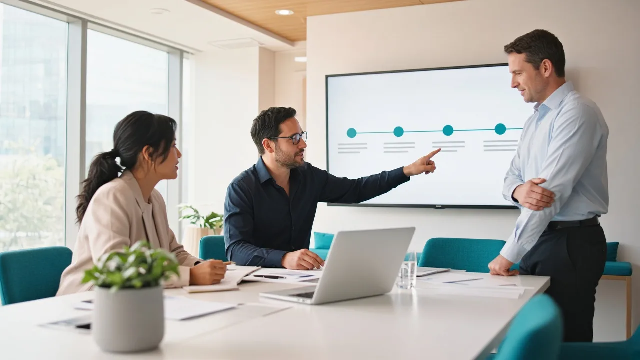 Salesforce development planning session with specialists