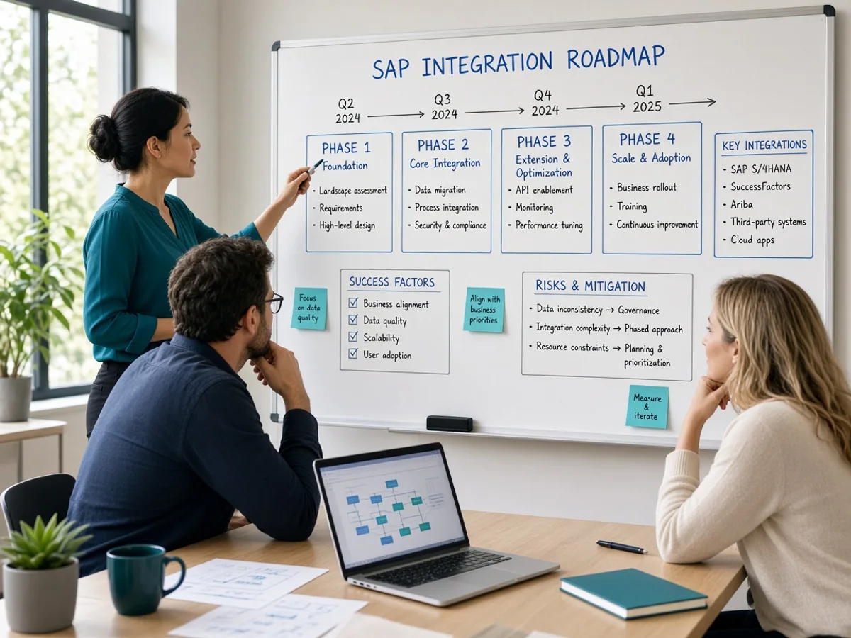 SAP integration planning session with specialists