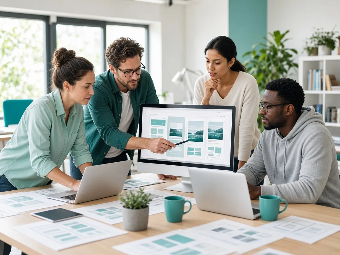 Experienced design team for website projects