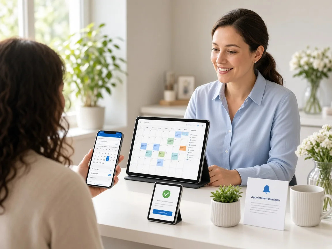 Appointment booking platform connecting customers, service providers, calendars, payments, reminders, and business operations