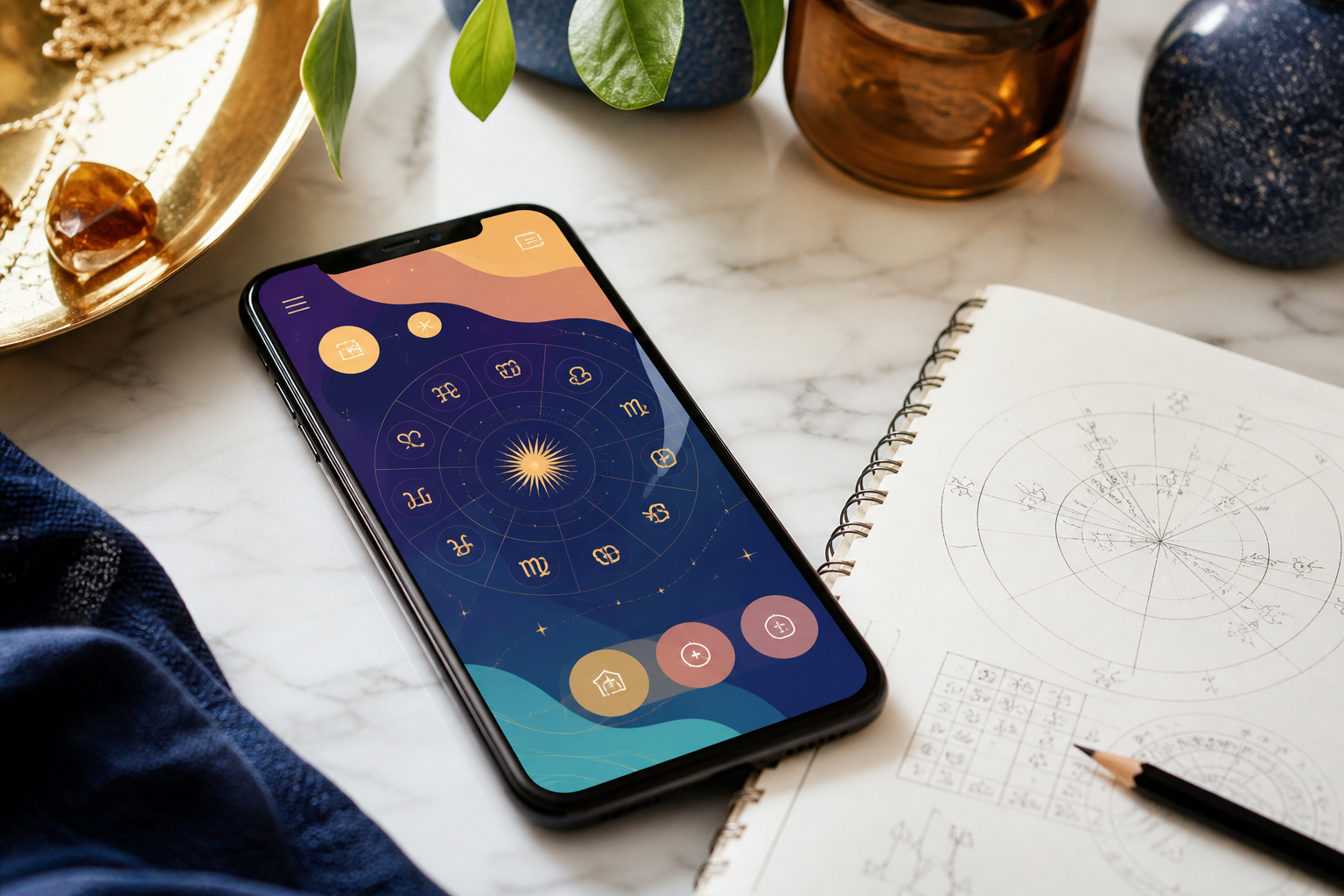 Custom astrology application with horoscope birth charts predictions astrologer consultations and personalized content