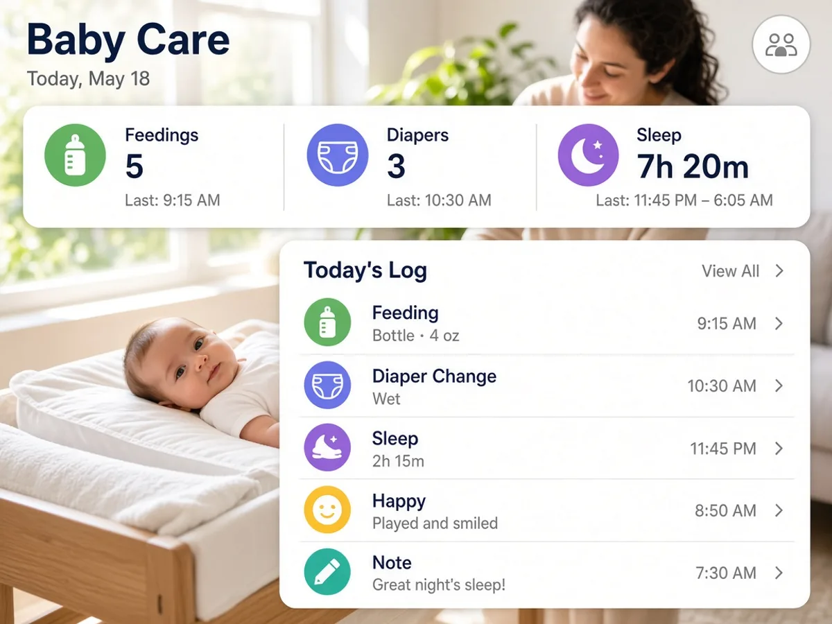 Baby Tracker Inspired Care Platform GPS tracking app preview