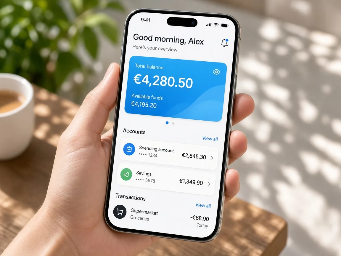 N26 Inspired Banking App banking software app preview