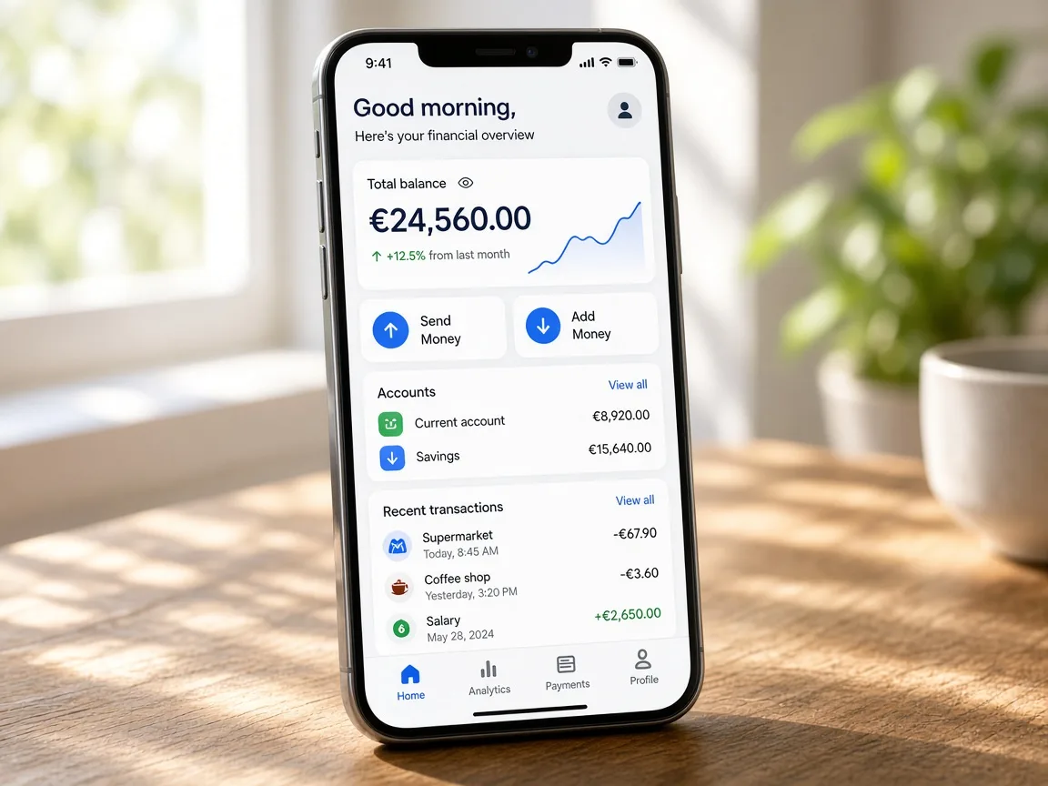 Revolut Inspired Banking App banking software app preview