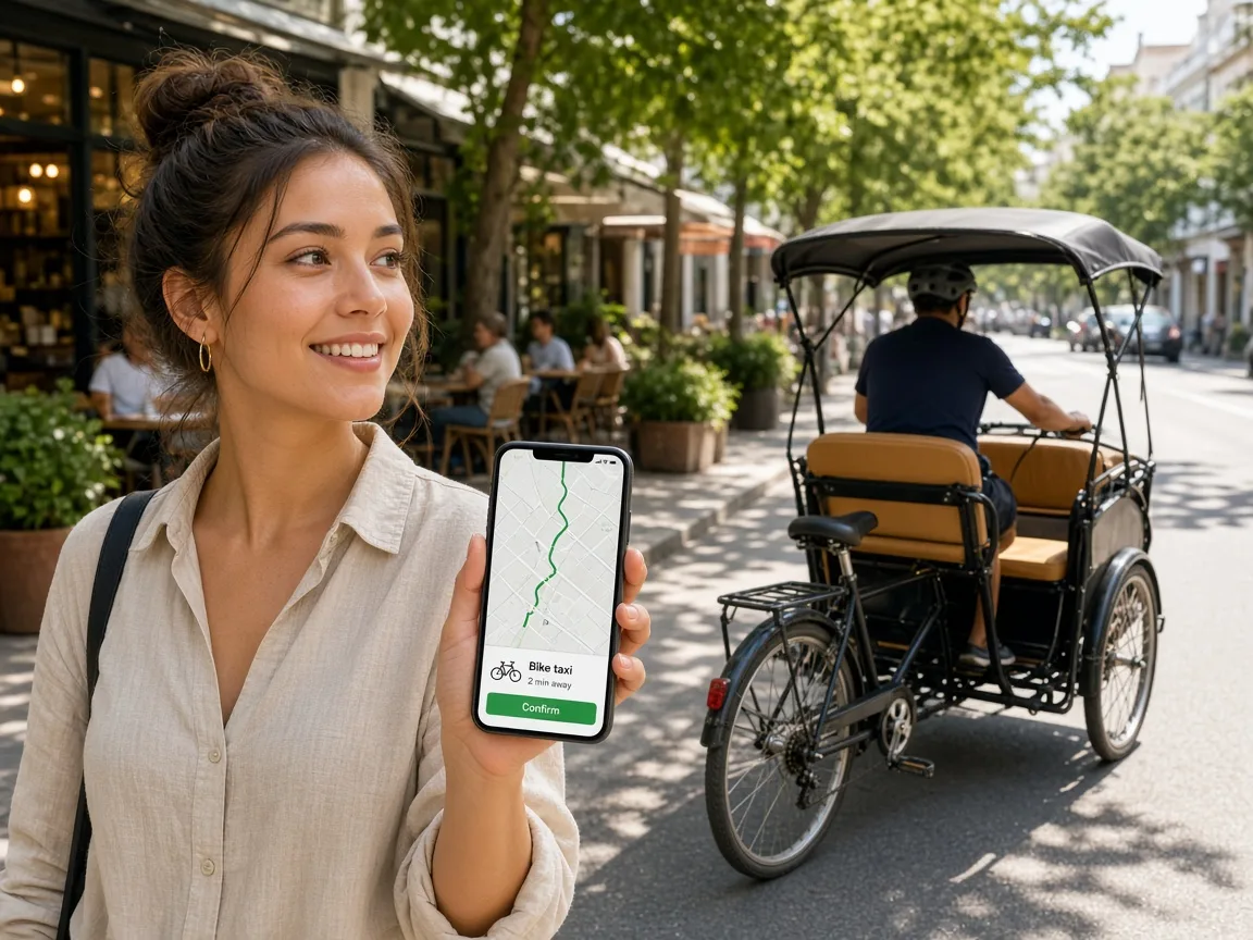 Lyft Inspired App bike taxi app preview