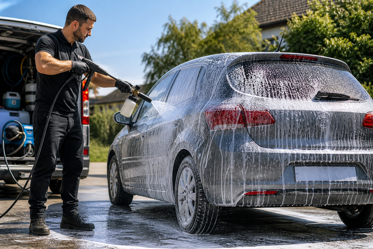 Washe inspired car wash app preview