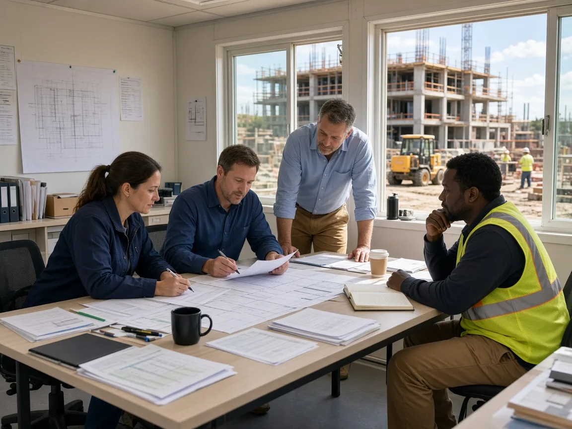 Construction management platform connecting project teams, budgets, schedules, documents, field operations, and workforce management