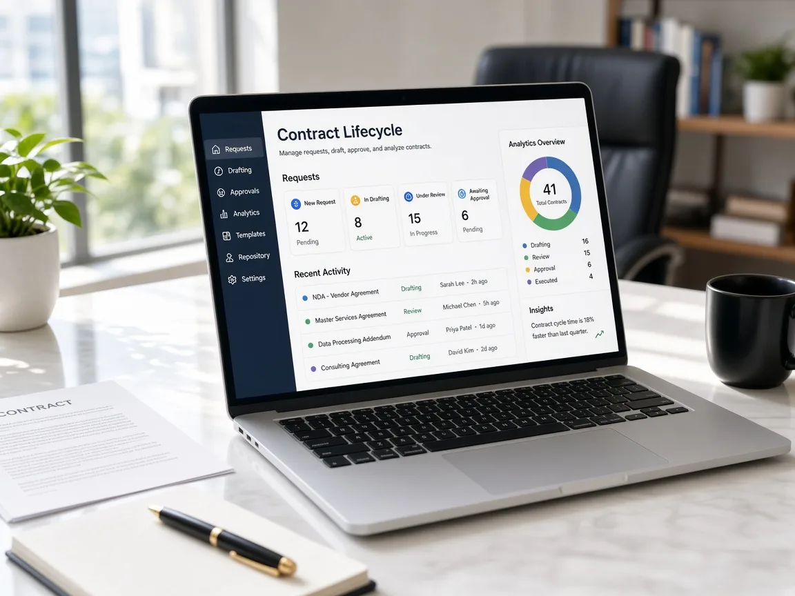 Ironclad Inspired Contract Platform contract management app preview