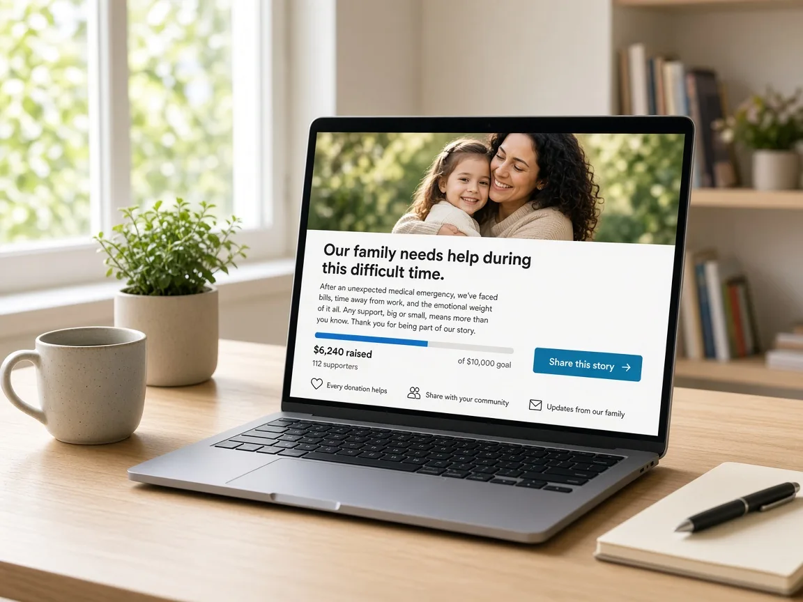 GoFundMe Inspired App crowdfunding app preview