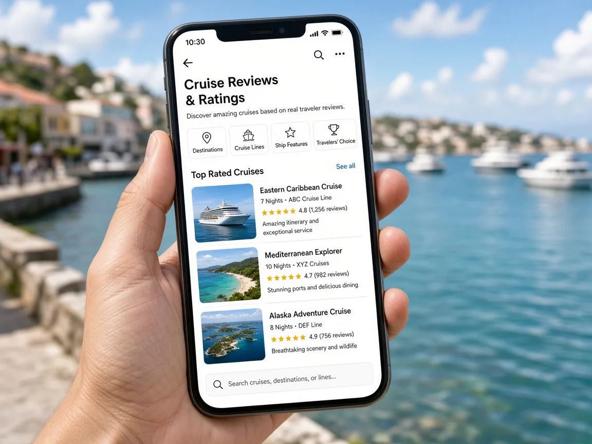 TripAdvisor Inspired Cruise App cruise booking app preview