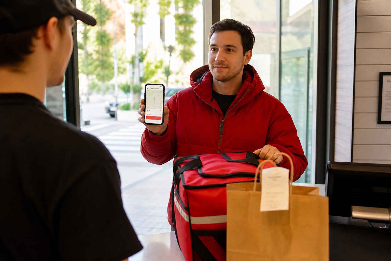 DoorDash inspired driver app preview