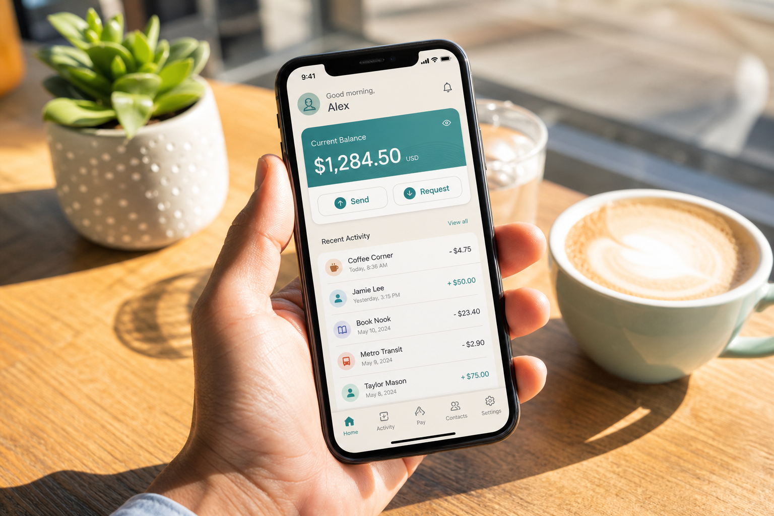 Custom eWallet application with payments transfers balances transactions and security controls