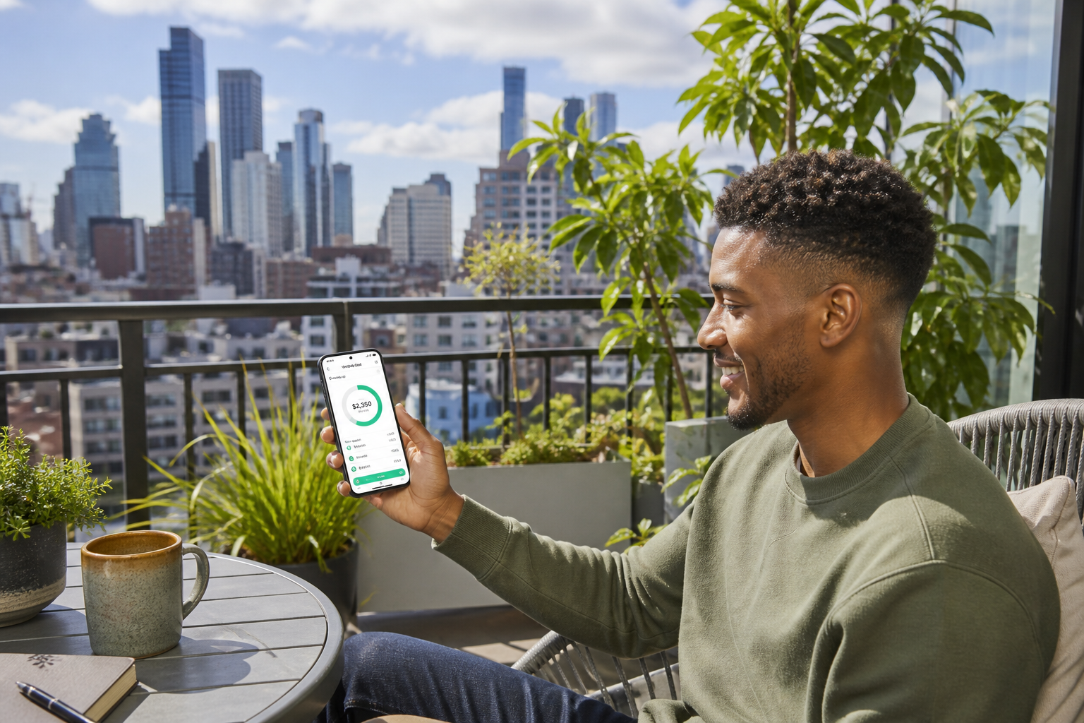 Chime inspired fintech app preview