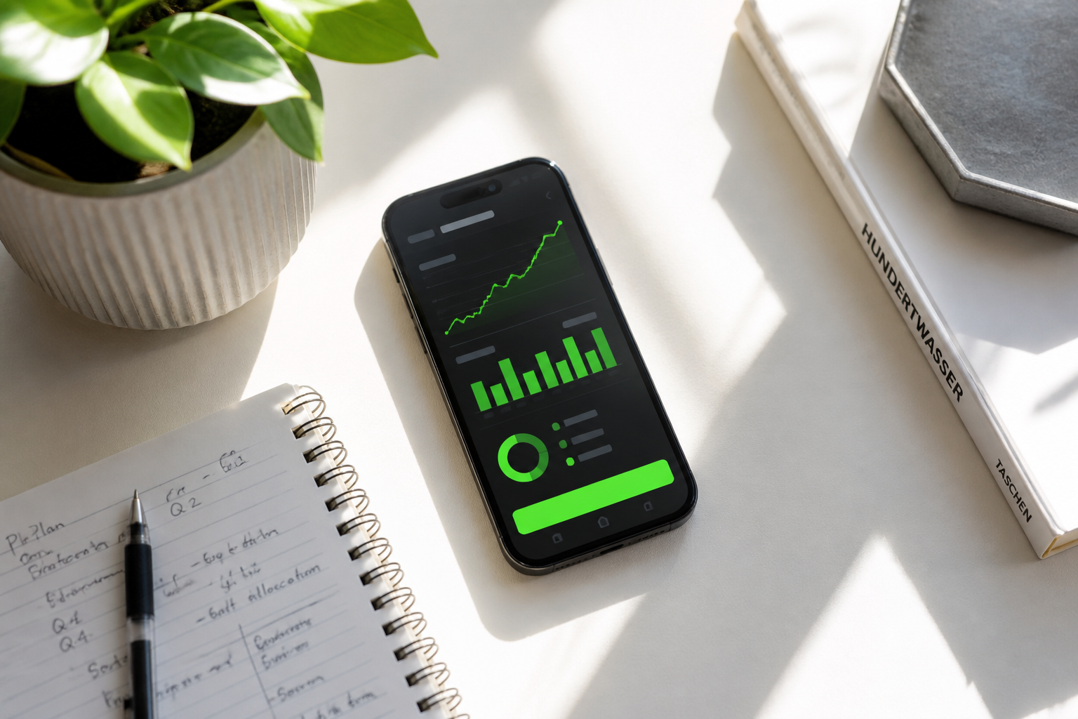 Robinhood inspired fintech app preview