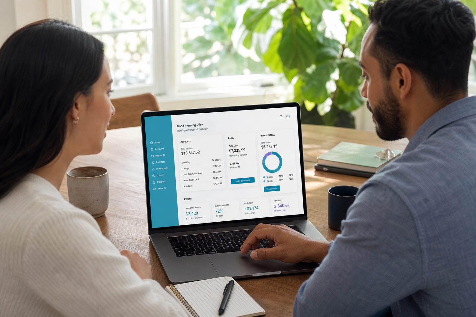 SoFi inspired fintech app preview