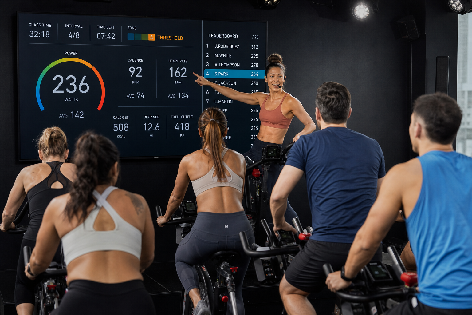 Peloton Inspired Live Fitness Platform fitness application preview