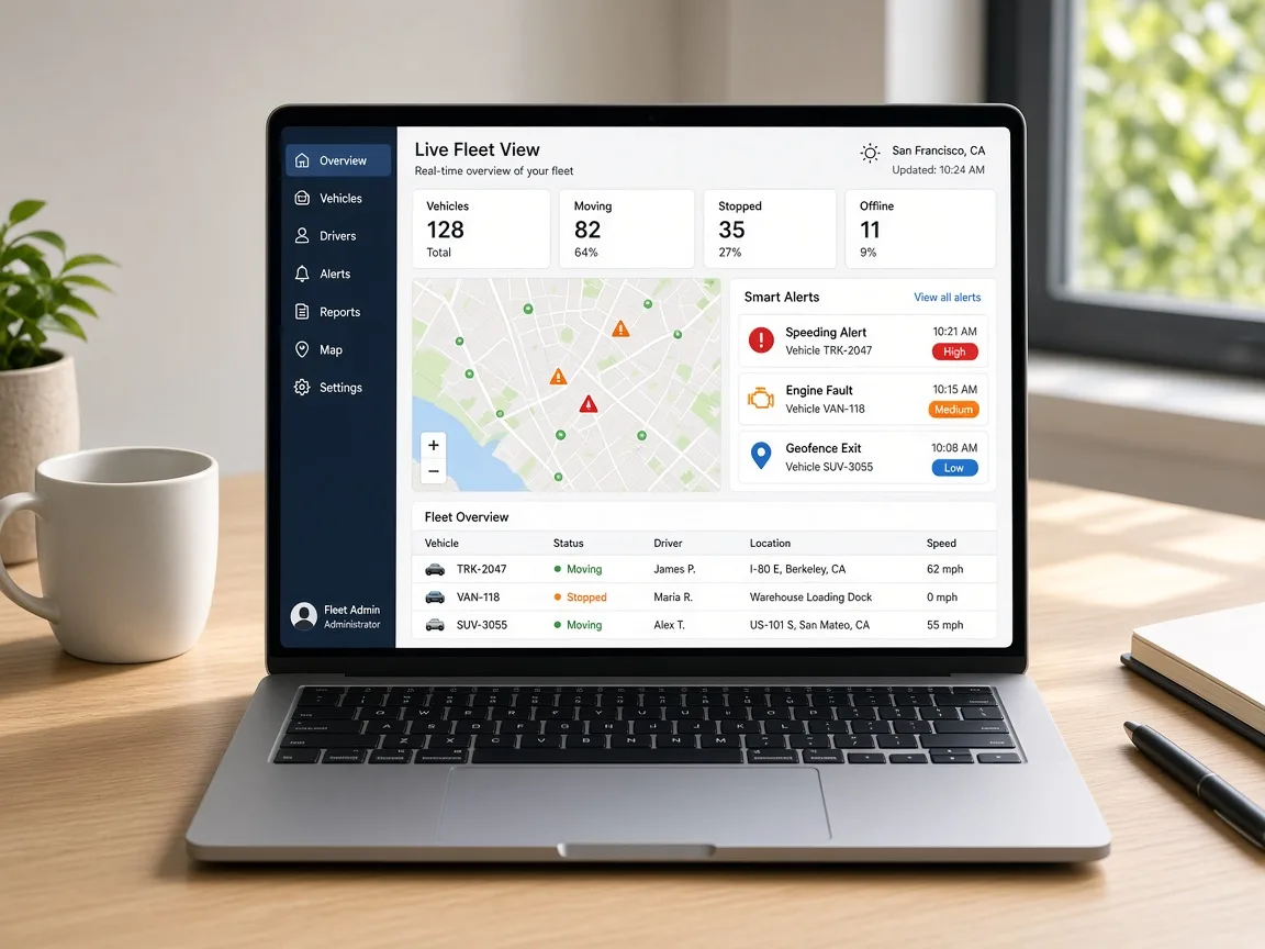 Samsara Fleet Inspired Solution fleet management app preview