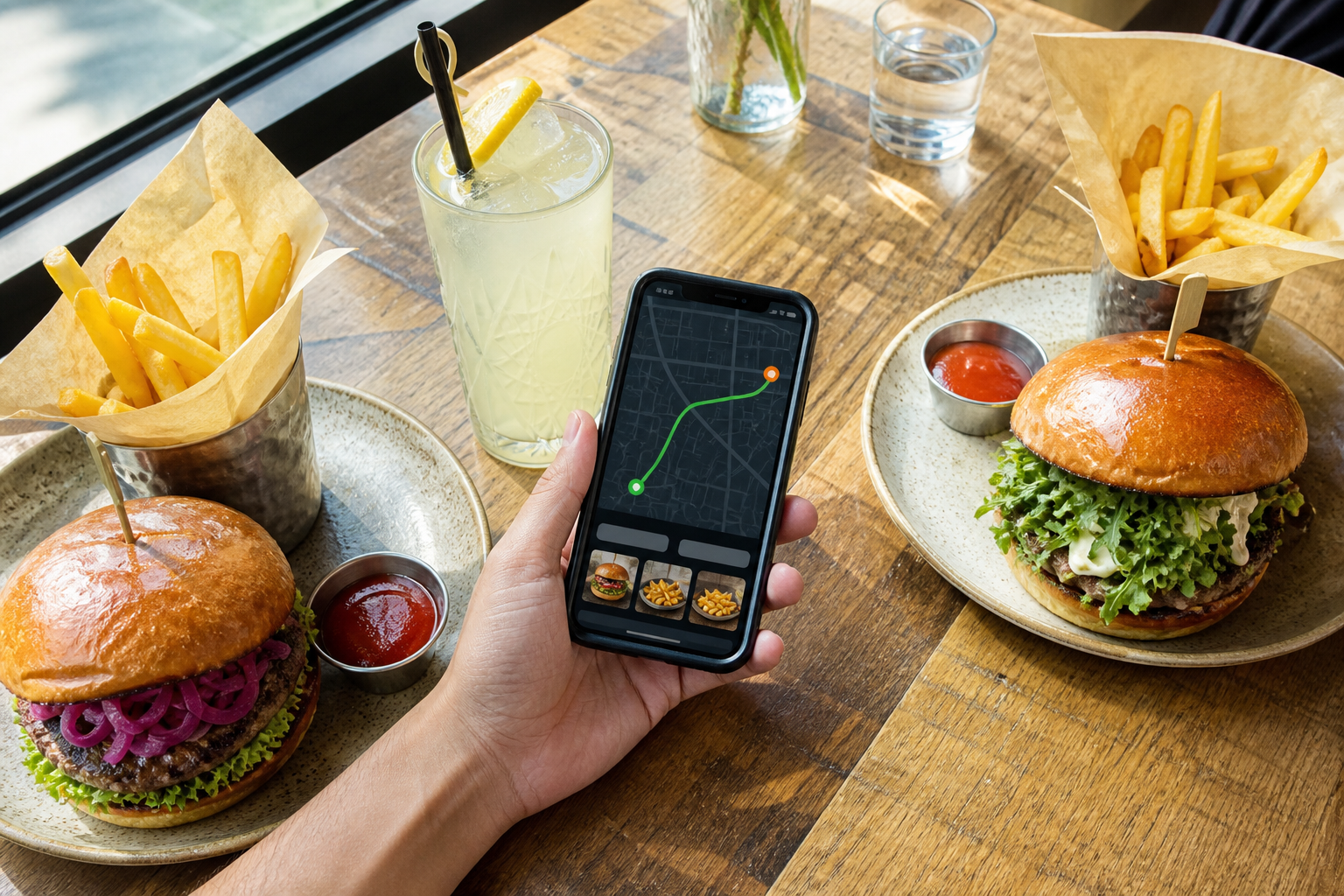 Uber Eats inspired food delivery app preview