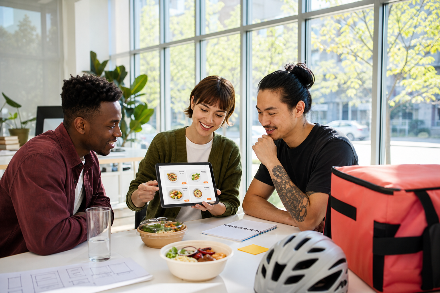 Scalable food delivery platform connecting customers restaurants delivery partners and business operations