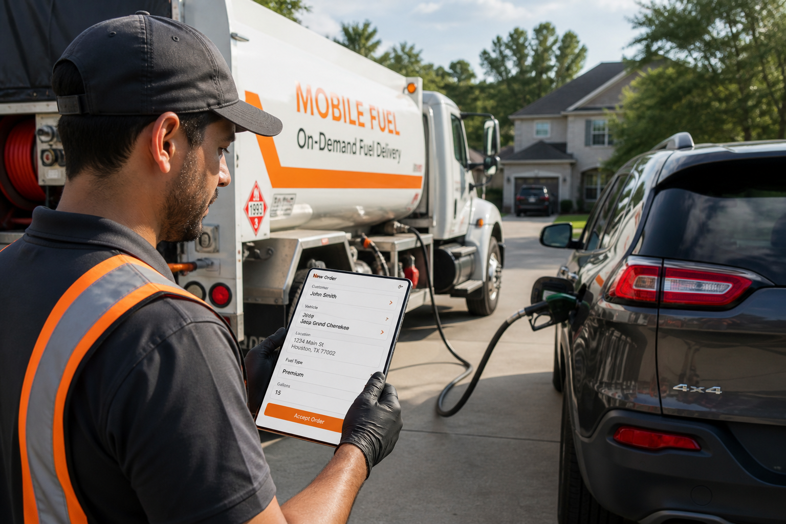 Booster Inspired Mobile Fuel Delivery App fuel-delivery app preview