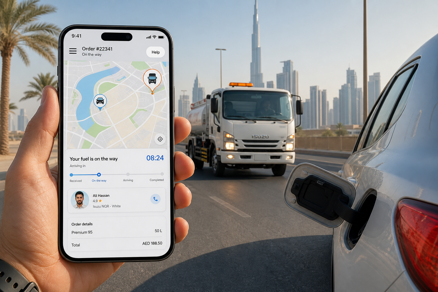 CAFU Inspired On Demand Fuel Delivery App fuel-delivery app preview
