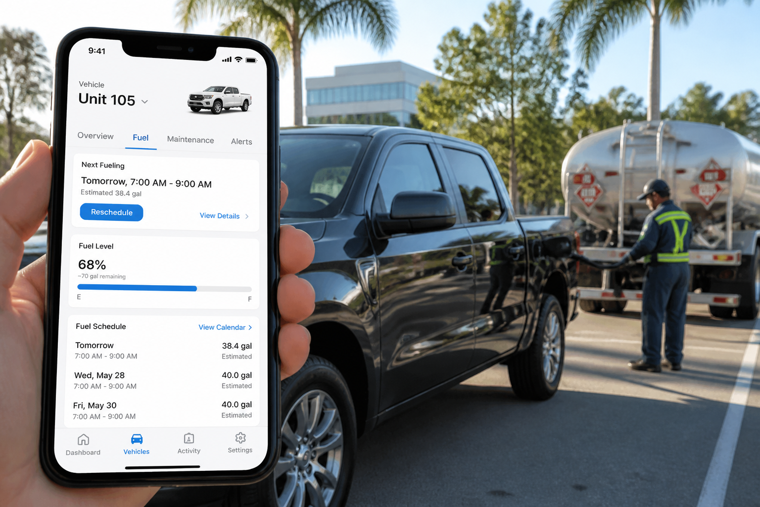 EzFill Inspired Mobile Fueling App fuel-delivery app preview