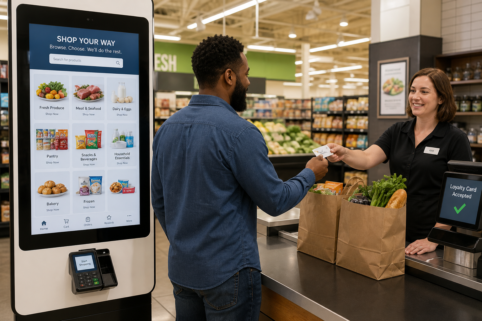 Kroger Inspired Supermarket Delivery App preview
