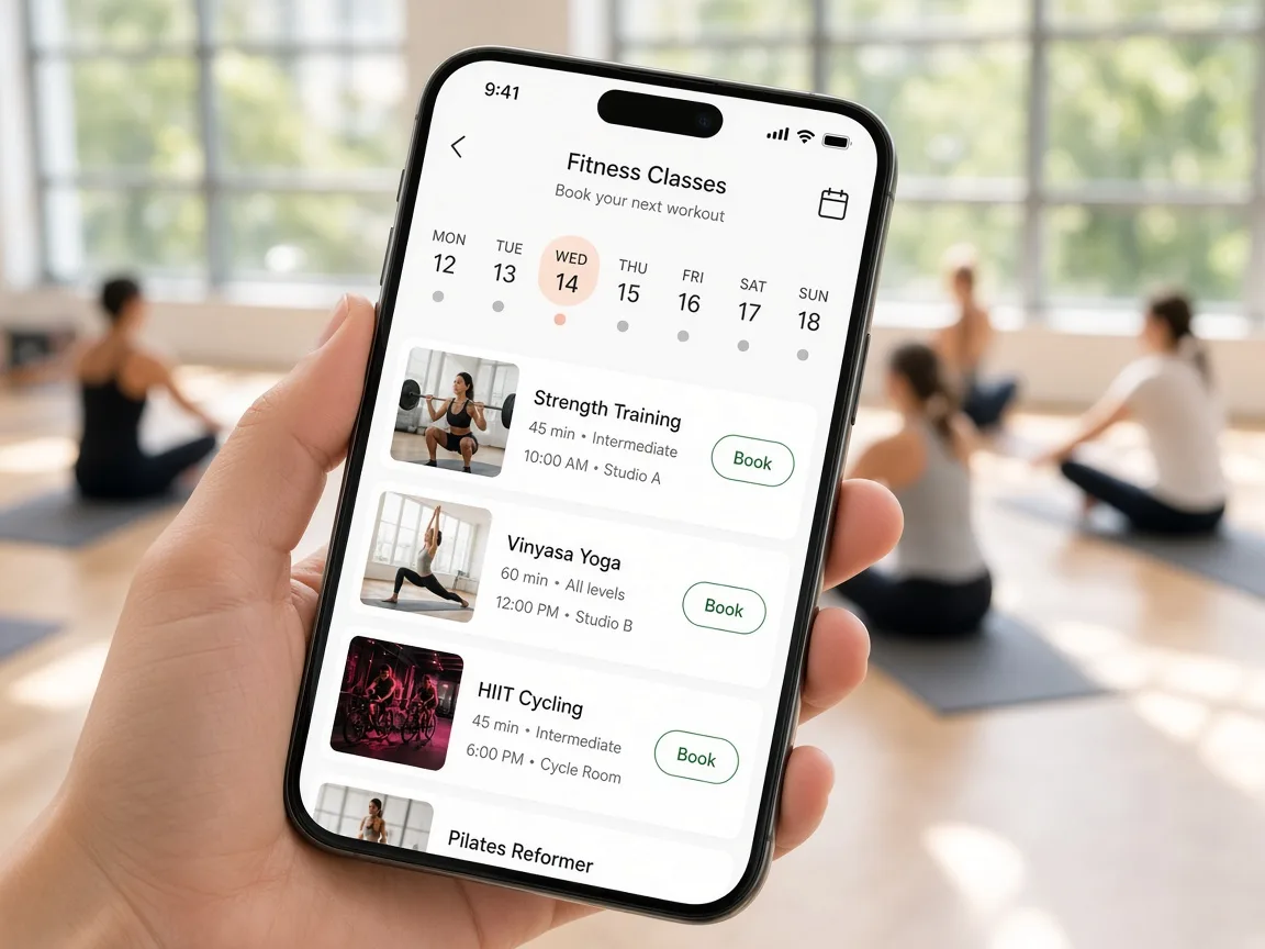 ClassPass Inspired App gym app preview