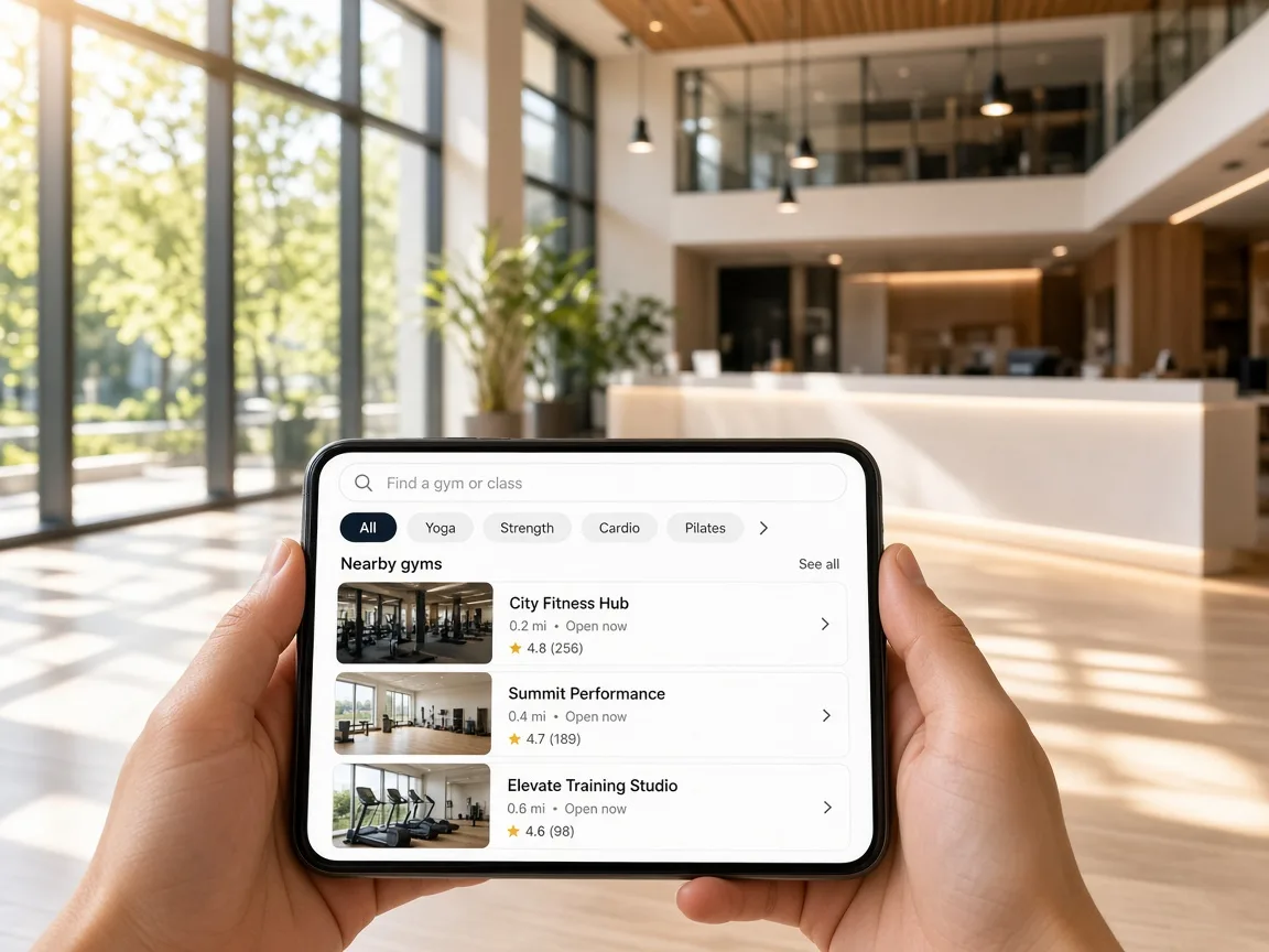 Gympass Inspired App gym app preview