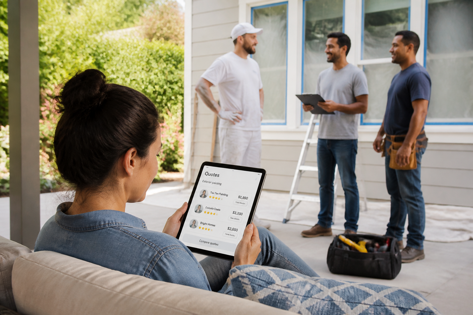 Thumbtack Inspired Home Services Platform handyman app preview