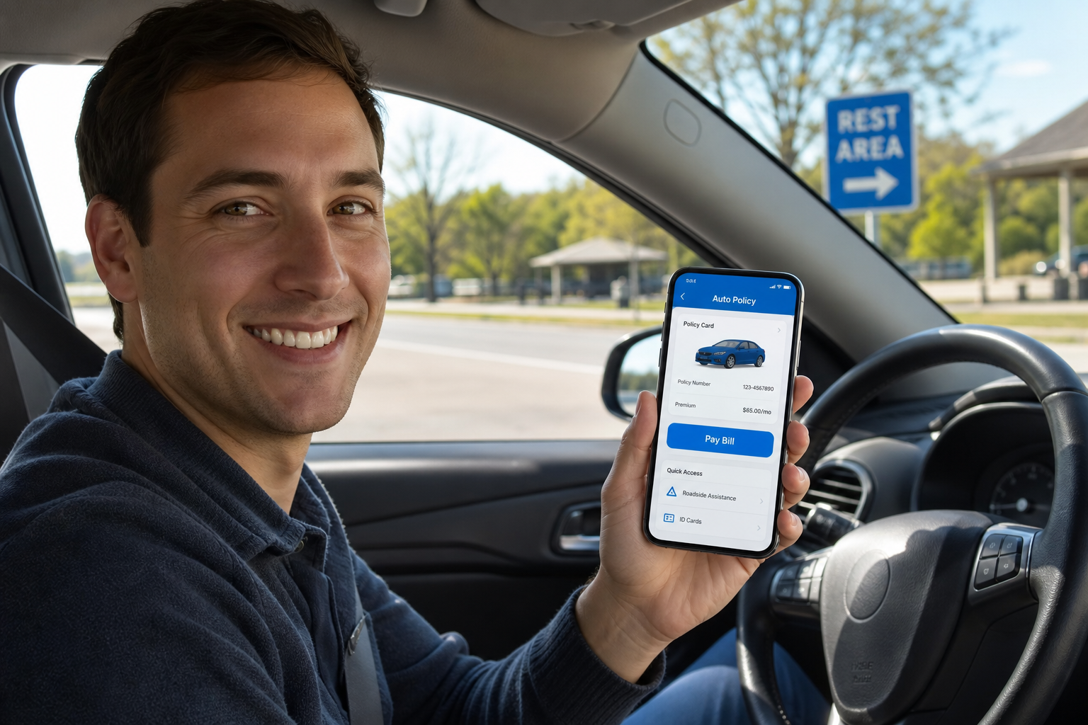 GEICO Inspired Insurance Management App insurance app preview