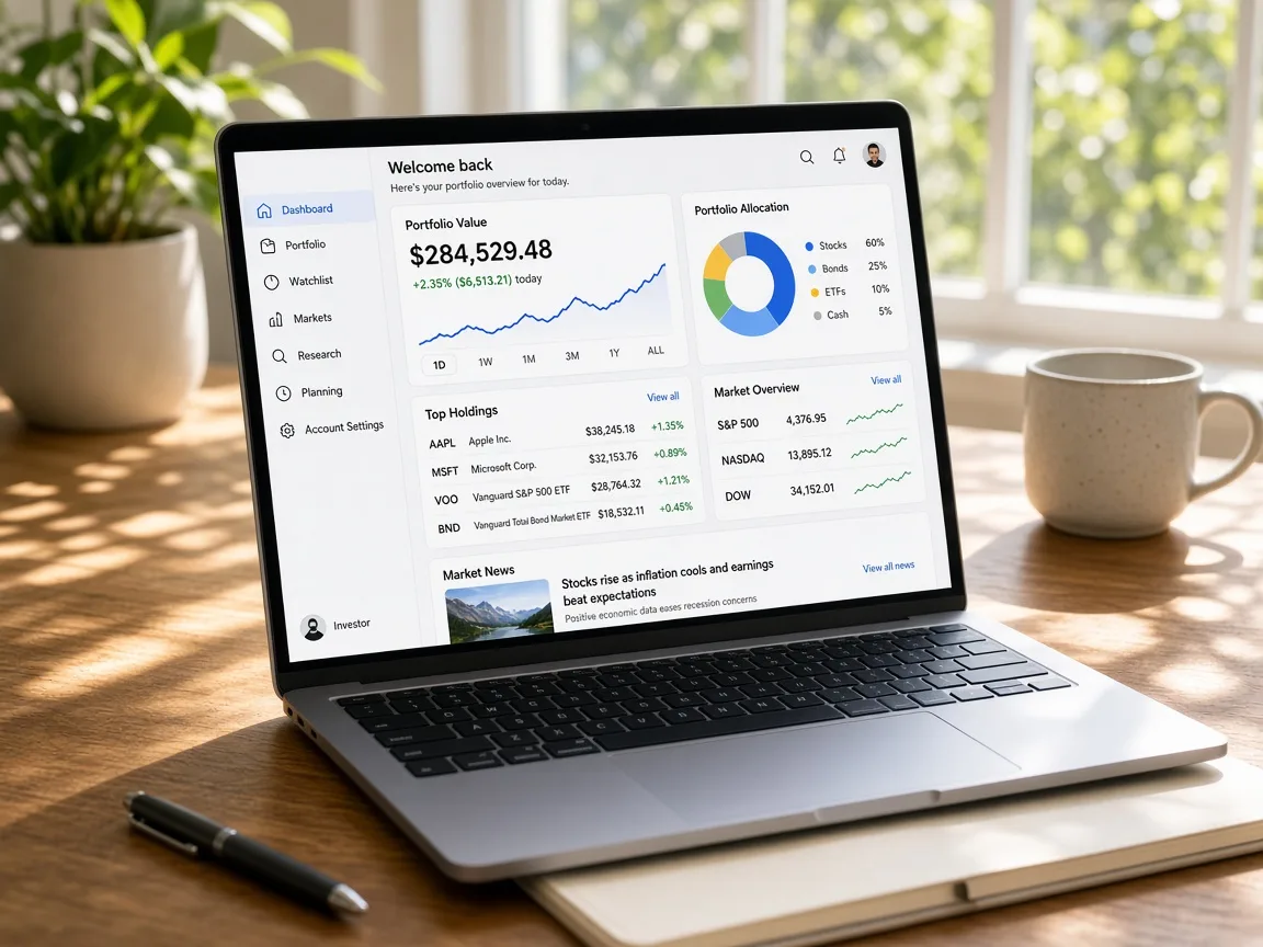Fidelity Inspired Investment Platform investment management software app preview