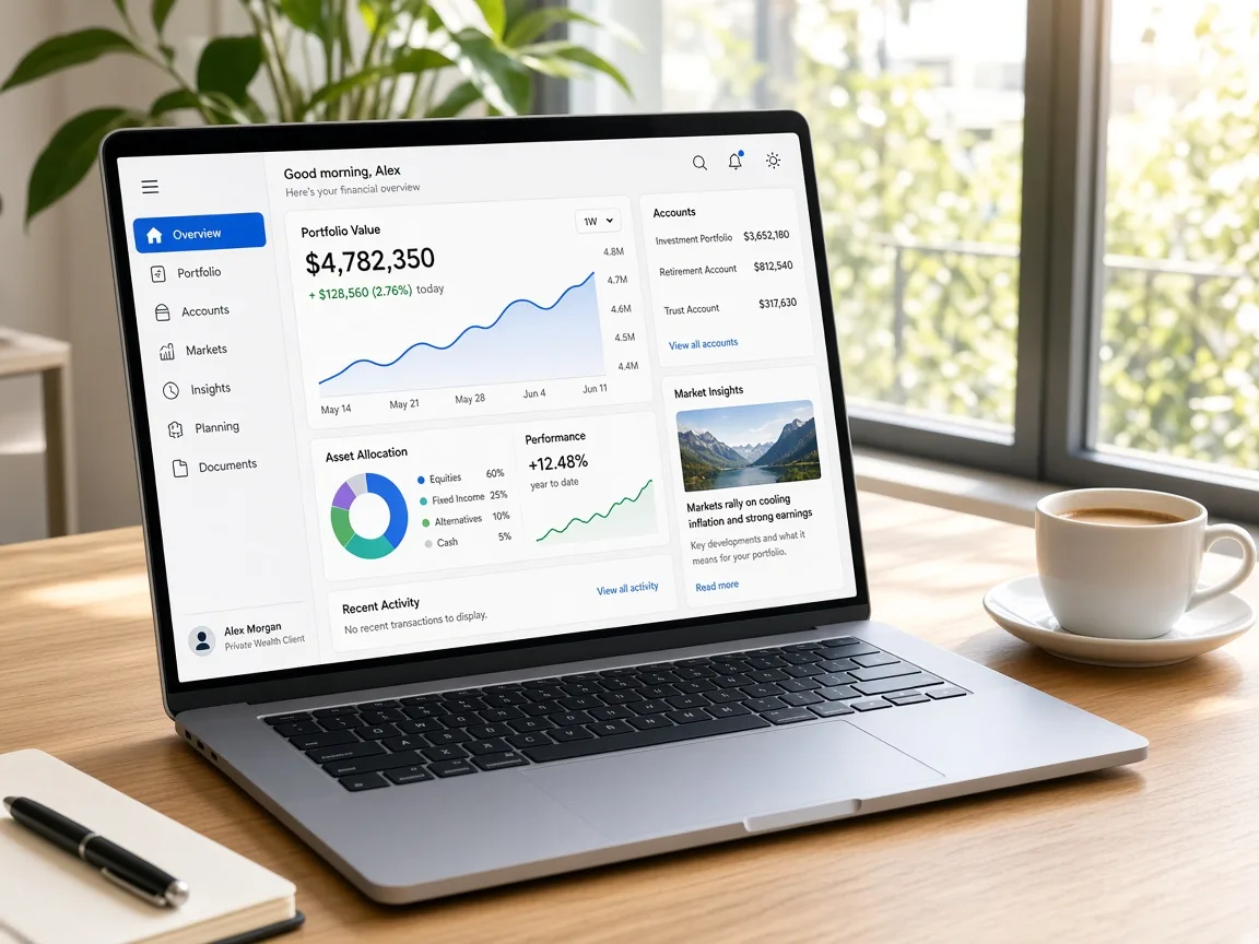 Morgan Stanley Inspired Platform investment management software app preview